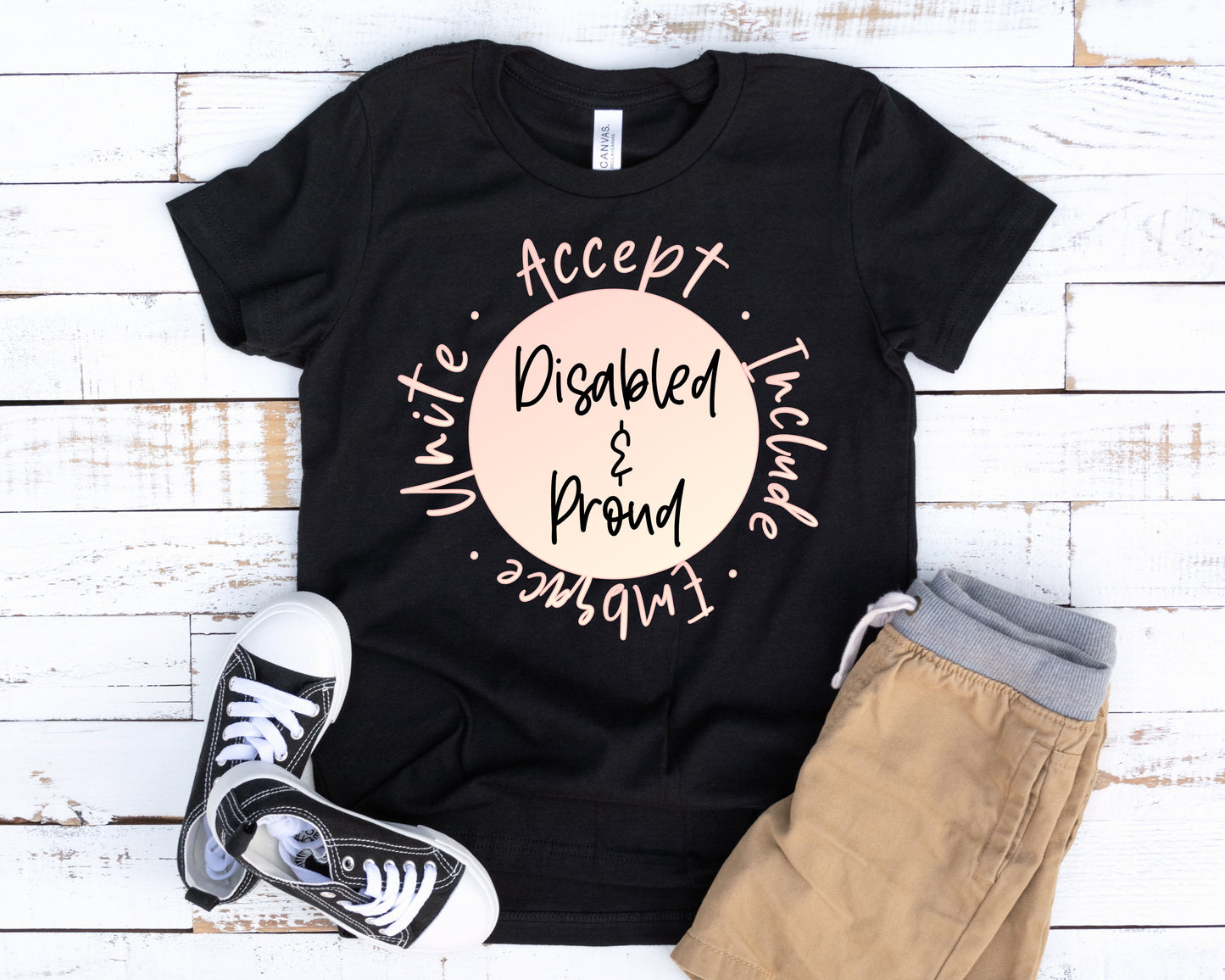 Disabled and Proud Little Kid's Tee